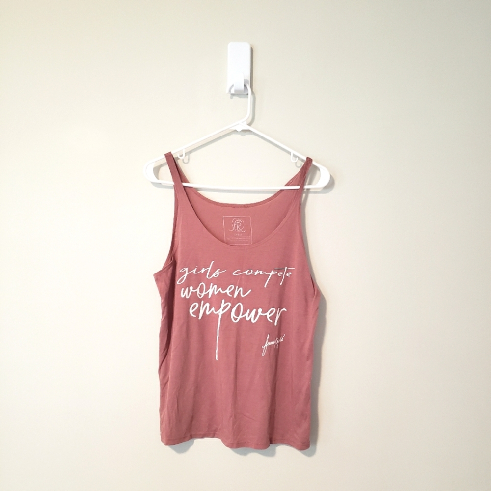 Barely Worn Femme Royale Tank Top - Dusty Rose - Size Small